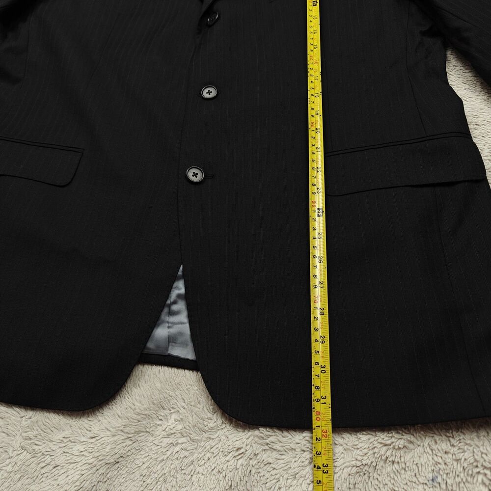 Jack Victor Loro Piana Blazer Men's 44R Viking 3 Button Striped Wool Suit Jacket - Picture 11 of 11